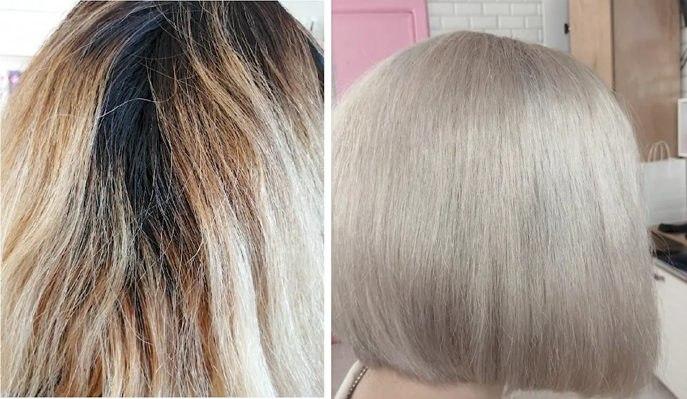 Total blonde hair colouring