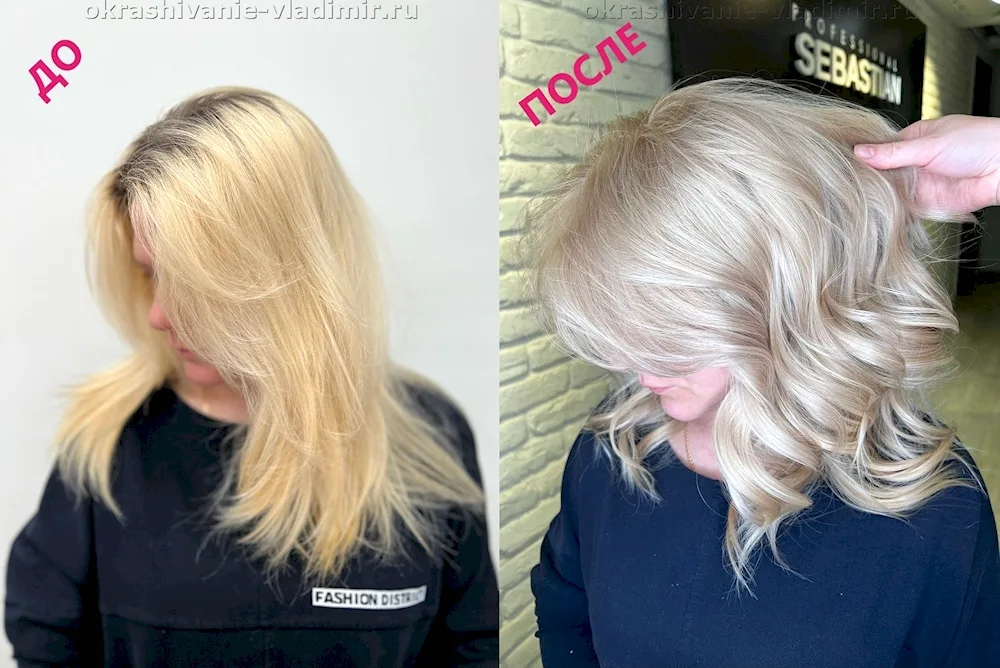 Total blonde hair colouring