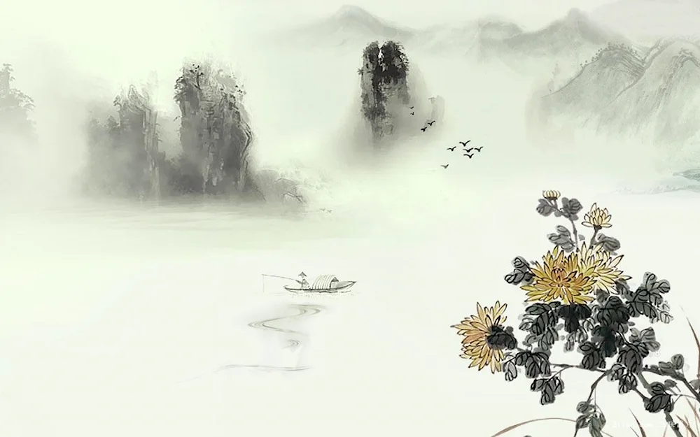 Traditional Chinese Gohua Painting