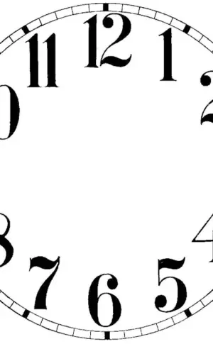Clock stencil