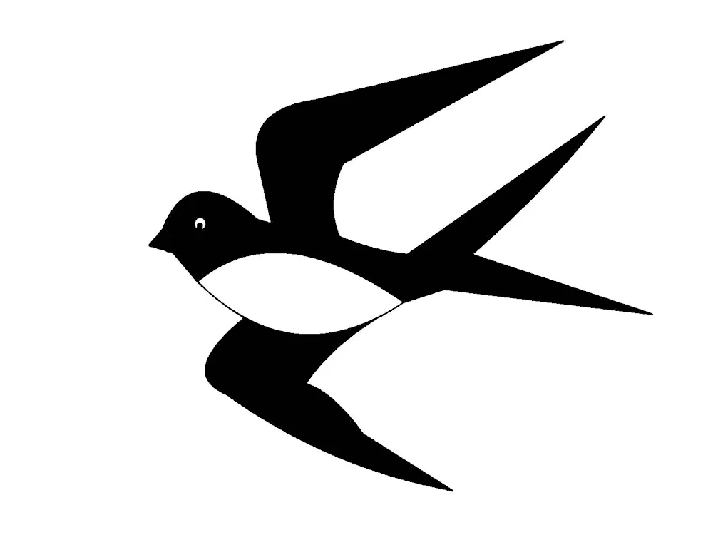 Swallow stencil