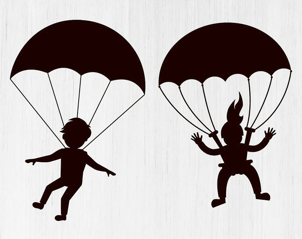Parachut shuttlecock