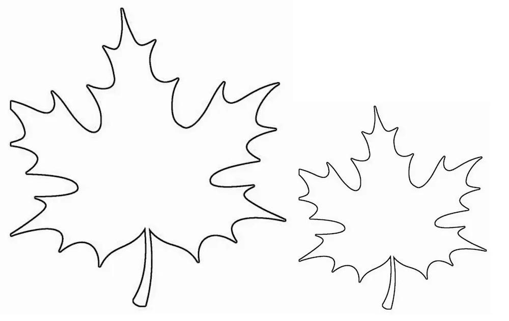 Maple leaf stencils