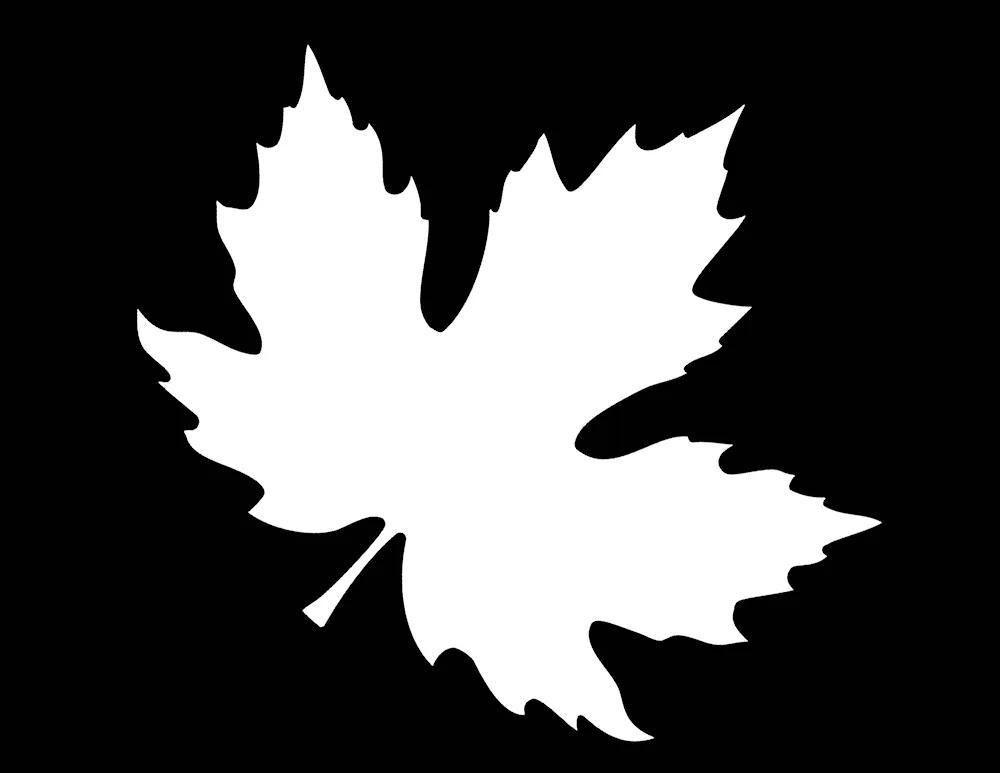 Maple leaf stencils