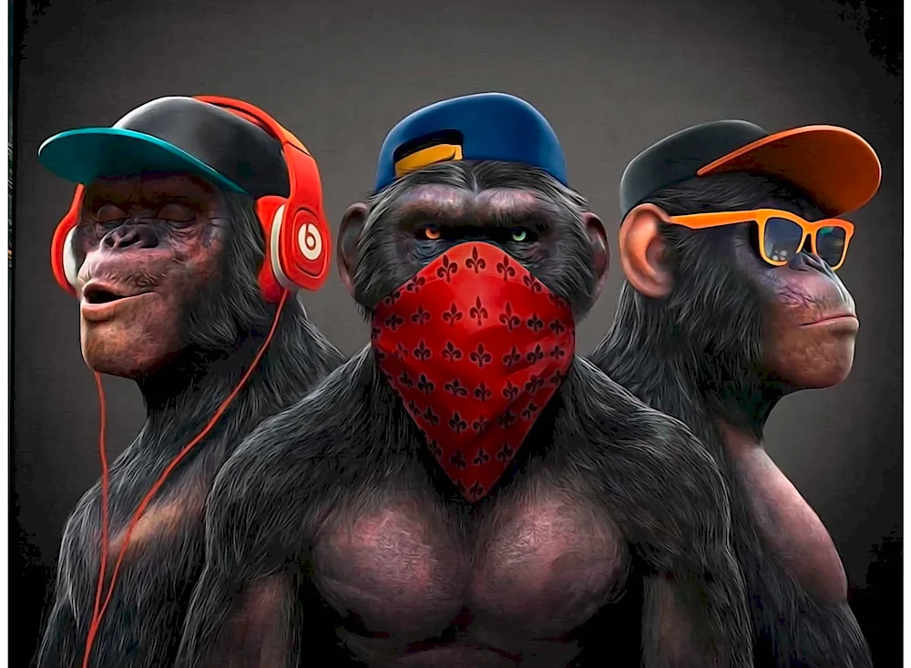 Three monkeys