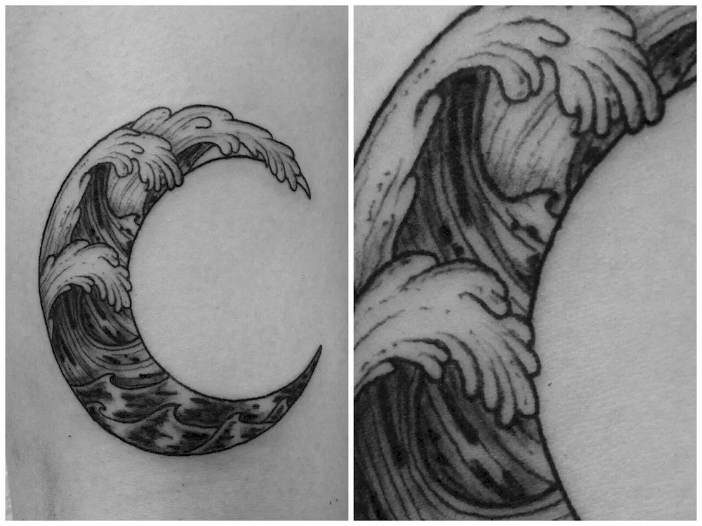 Triune Moon tattoo