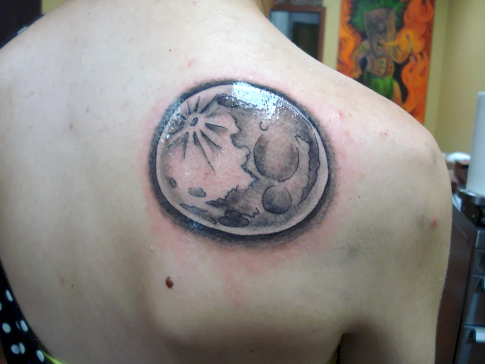 Blue Moon tattoo