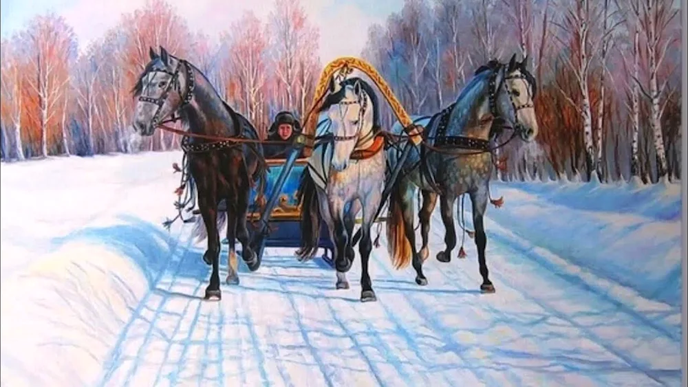 Troika horse Samarskaya Elena Mikhailovna
