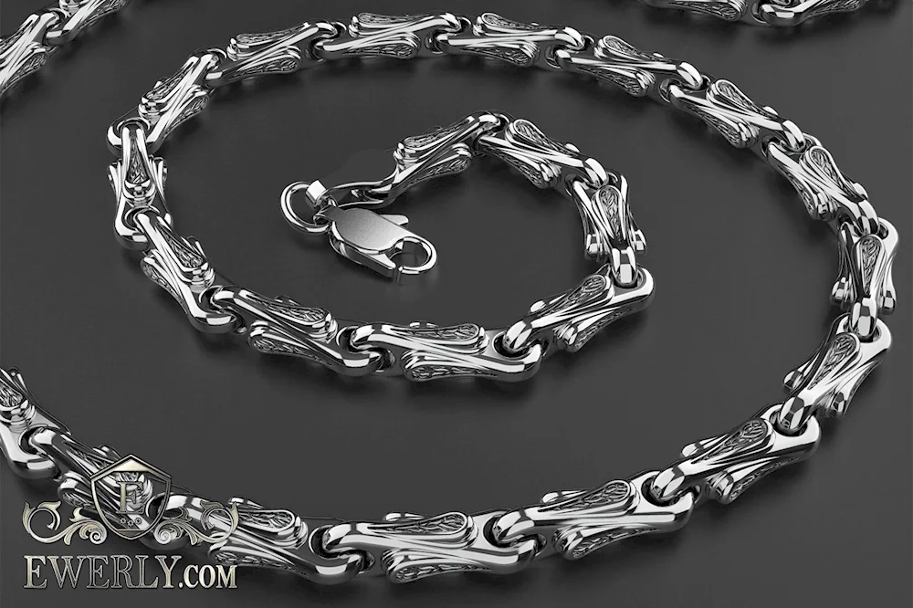 Baraka chain anchor silver