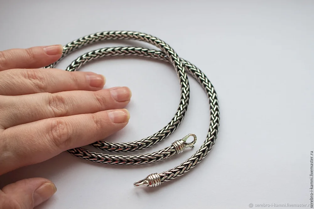 Feather tail chain 925 silver.