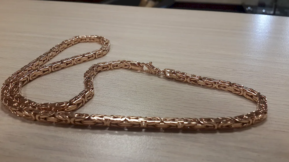 Gold chain foxtail chain