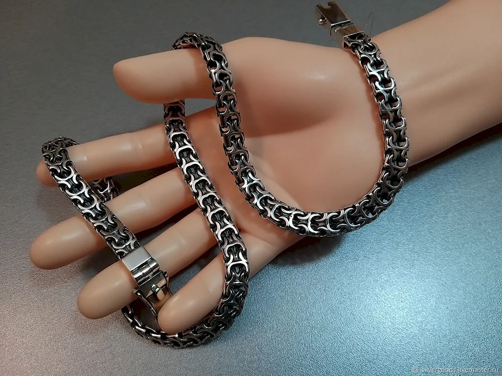 Blackened silver