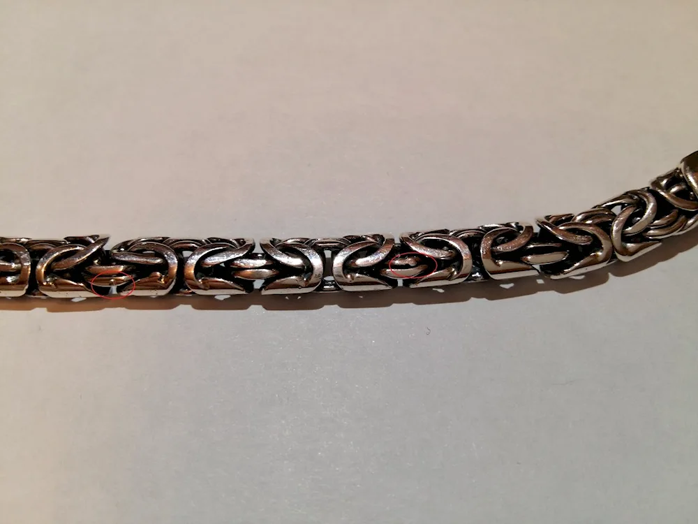 Fox Bismarck Silver Chain