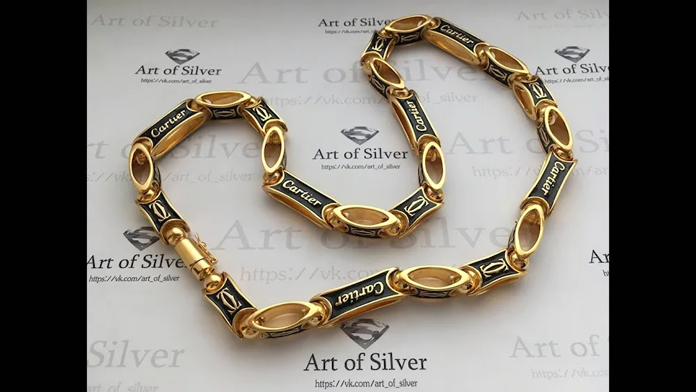 Arabic bismarck gold chain