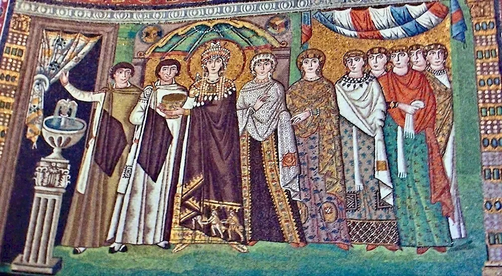 The Church of San Vitale mosaic Emperor Justinian