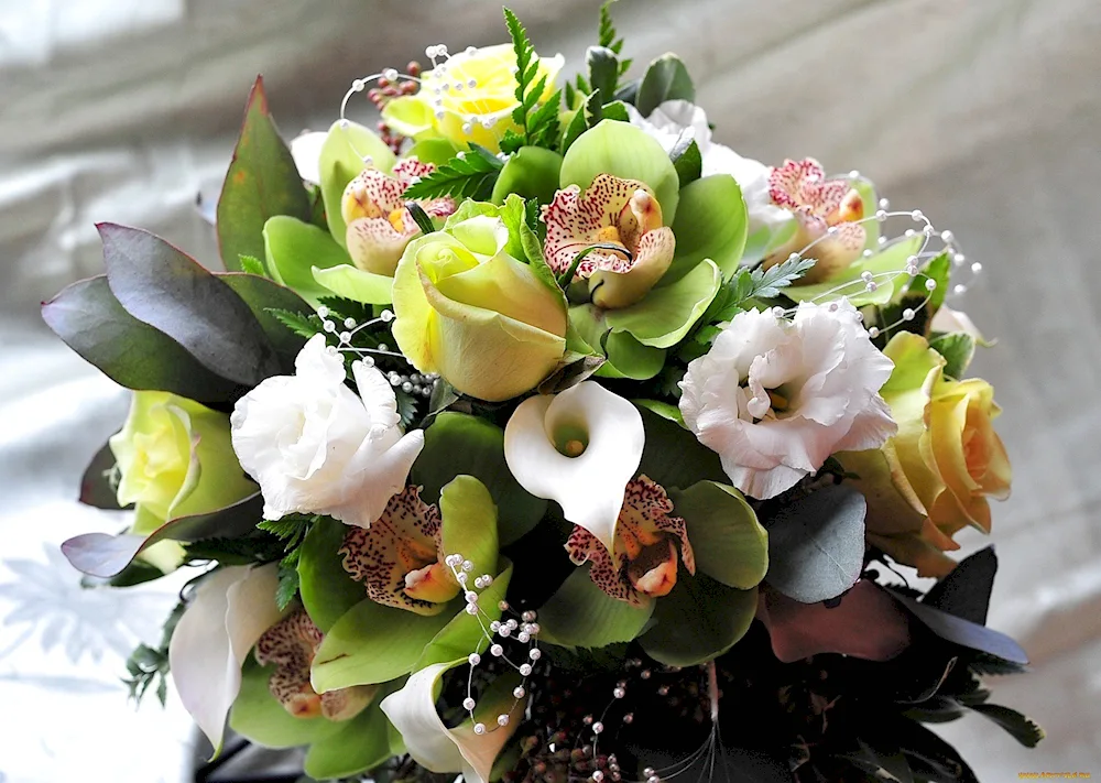 Cymbidium bridal bouquet