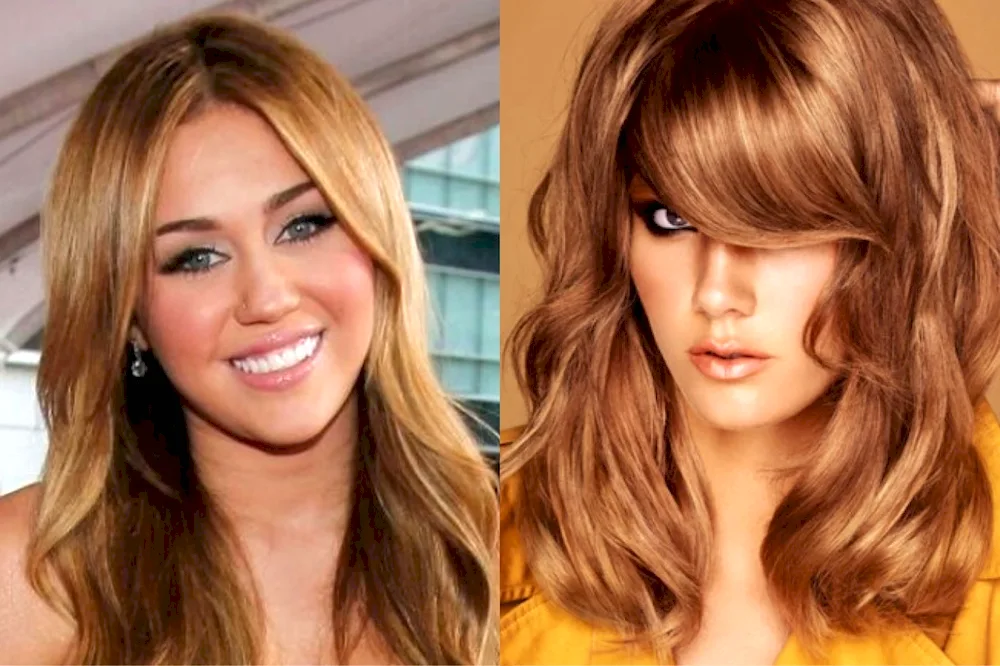 Caramel hair colour