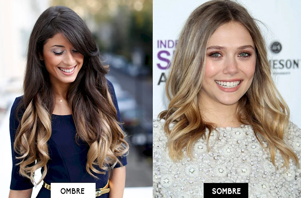 Hair colour from dark to blond