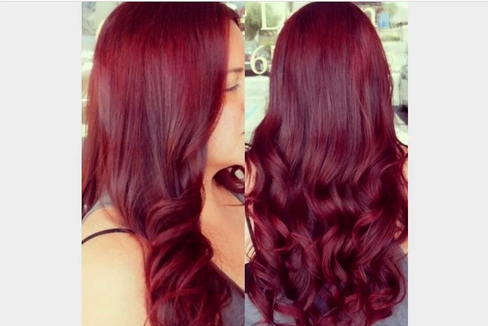 Dye on dark hair long