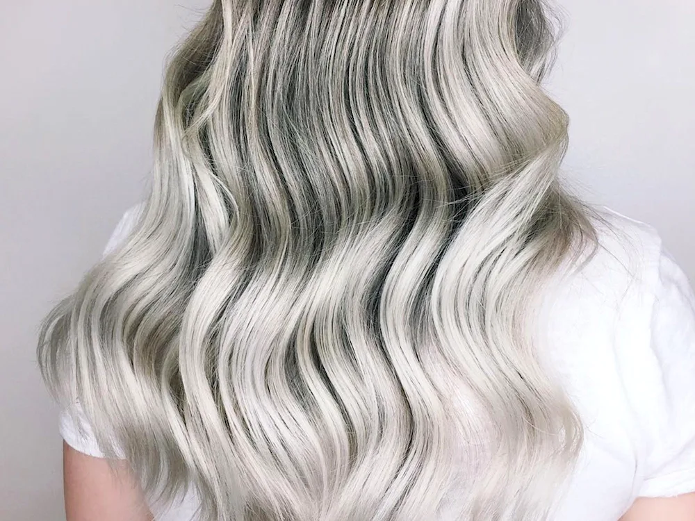 Metallic hair colour