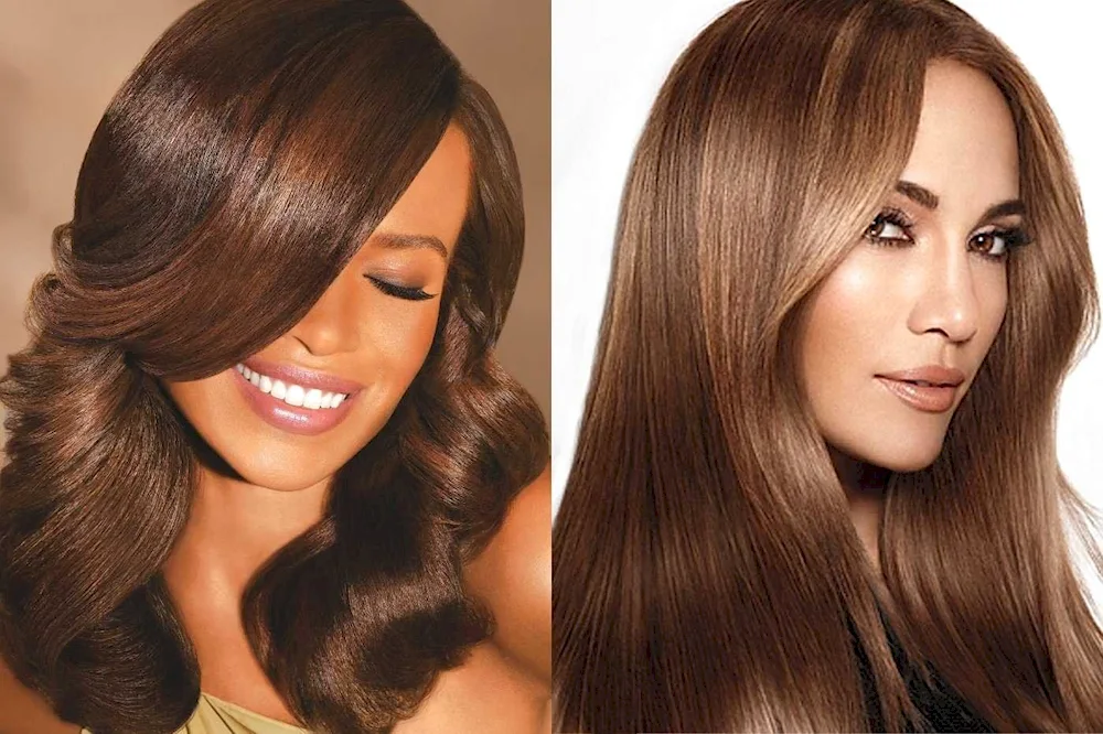 Mocha brown hair colour
