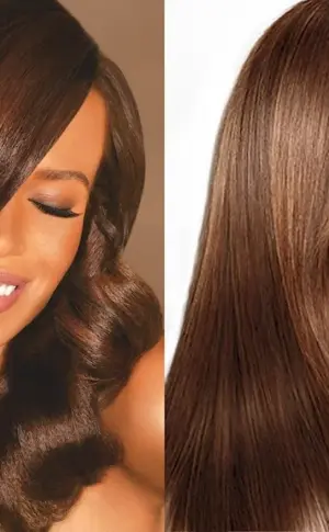 Hair colour mocha Brown