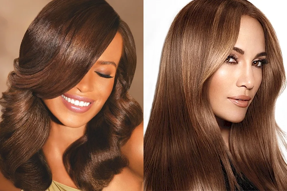 Hair colour mocha Brown