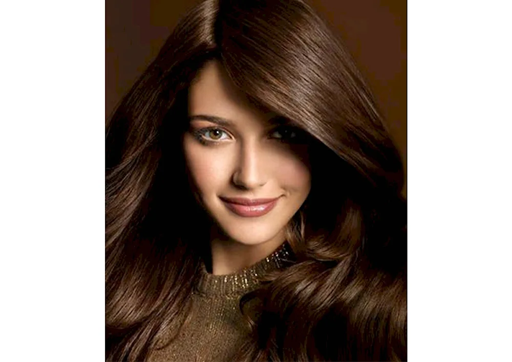 Brown hair colouring in salon