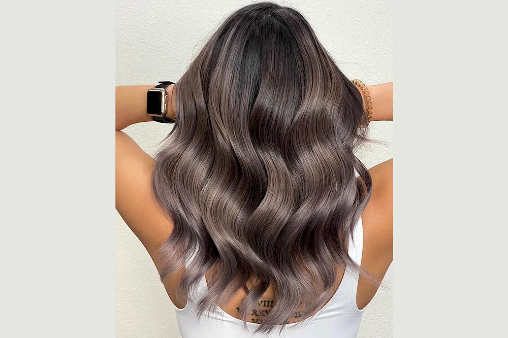 Mocha ash hair colour