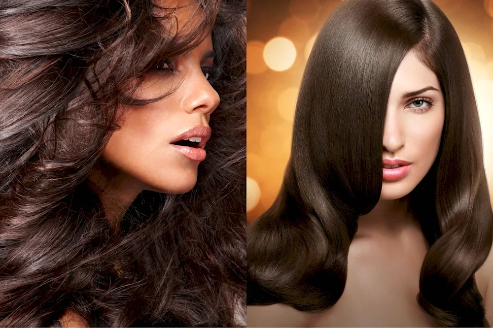 Colour hair Dark Chestnut and Bitter Chocolate