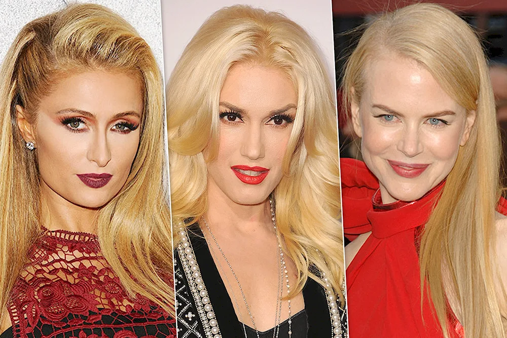 Yellow blonde hair colour