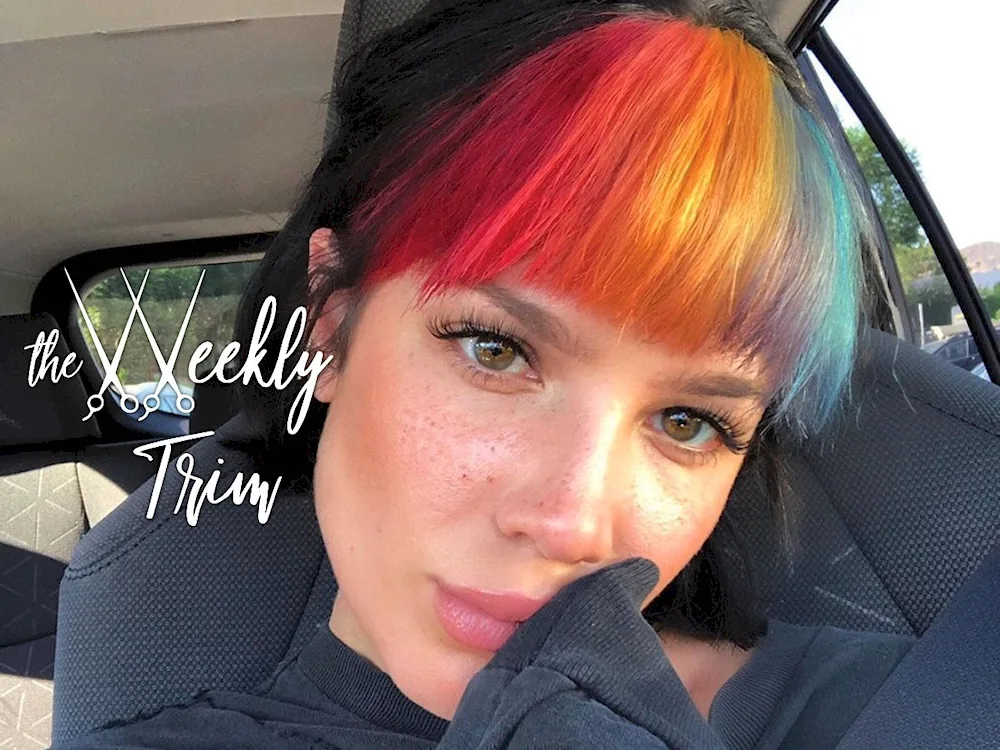 Coloured bangs