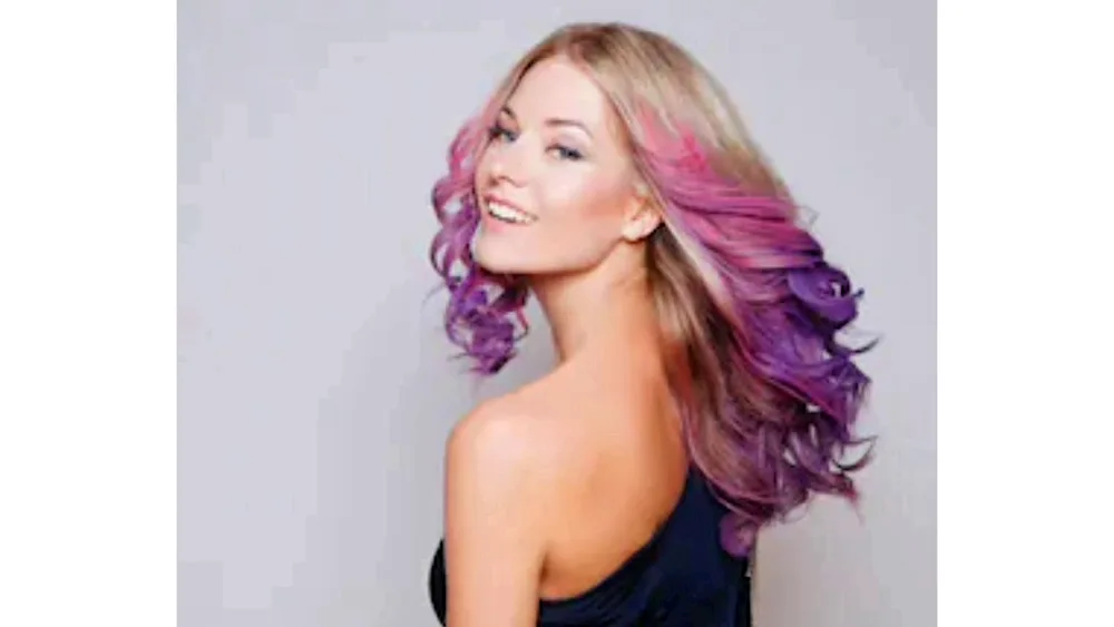 Colour hair colouring on blonde hair