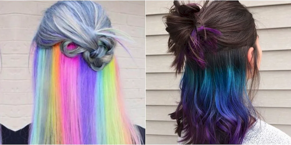 Rainbow hair