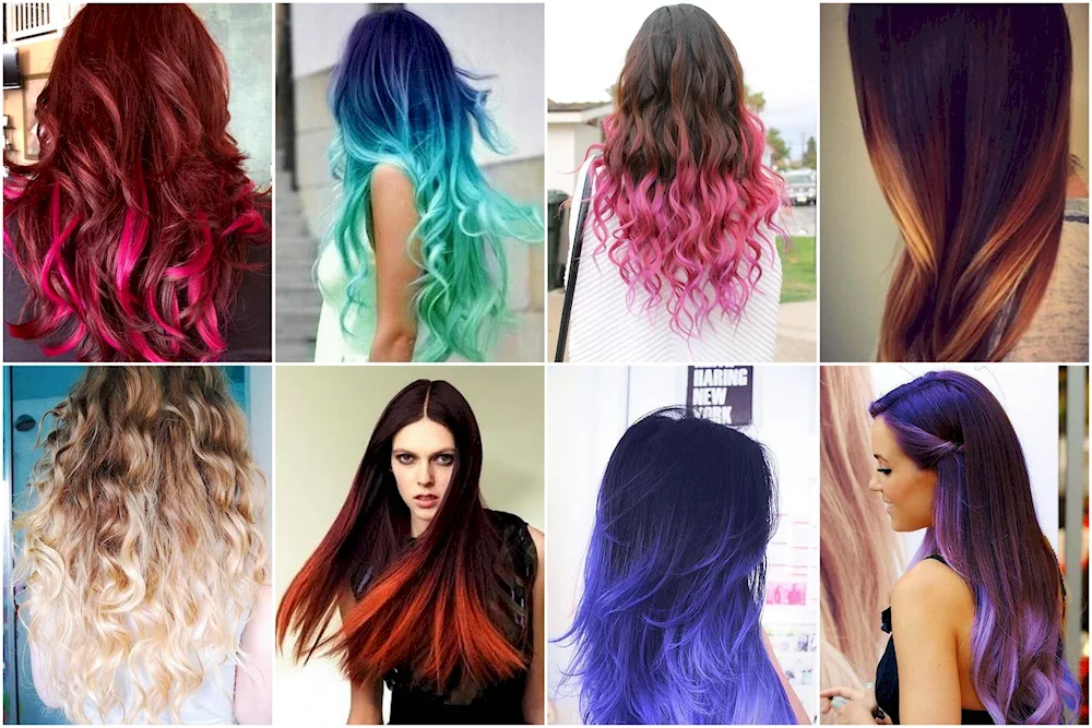 Red colour on blonde hair without bleaching