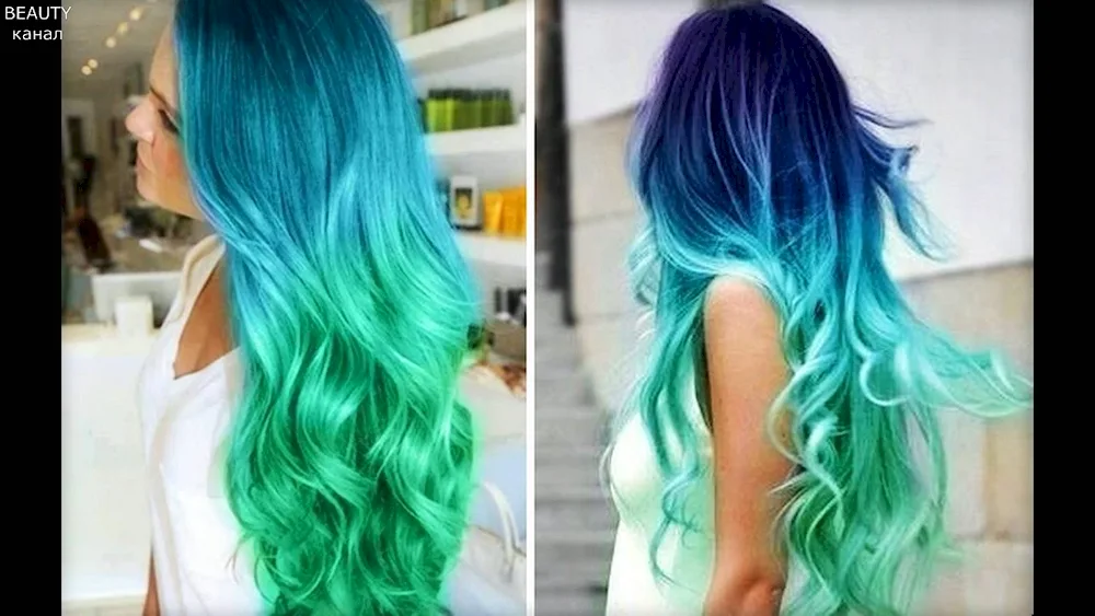 Coloured ombré