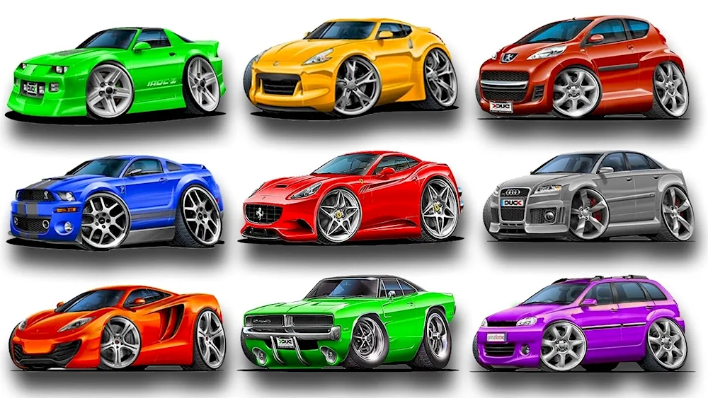 Colour cars