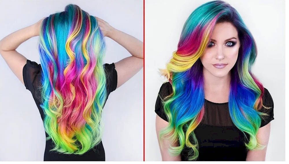 Coloured hair