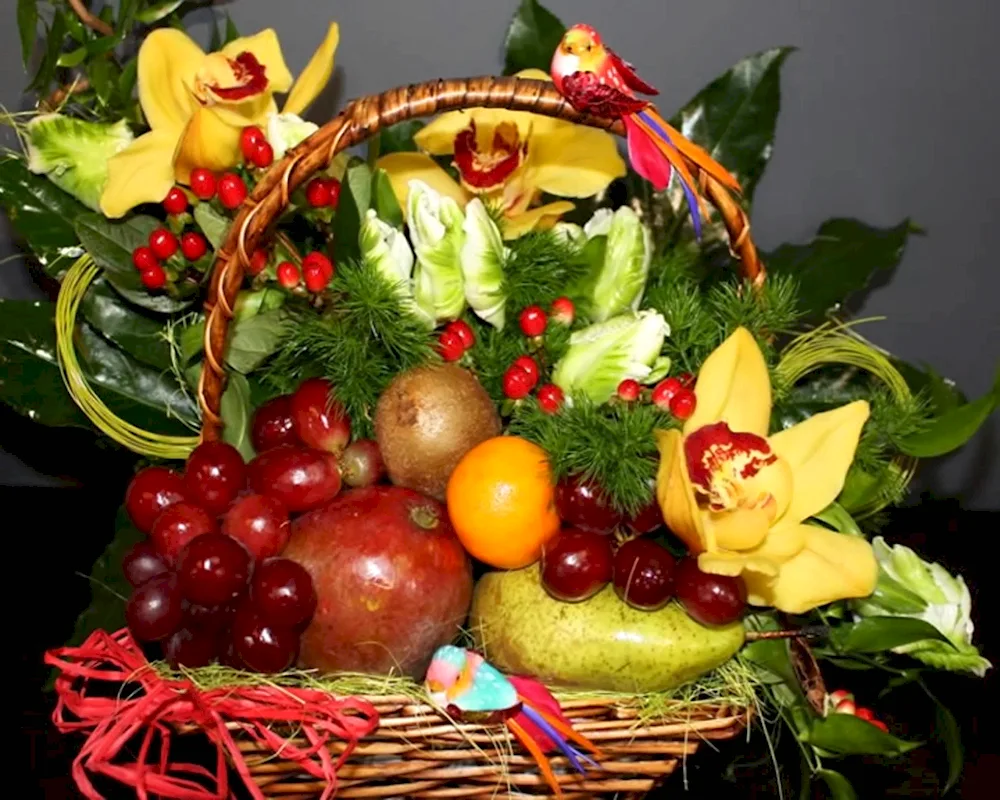 Flowers and fruit. fruit compositions