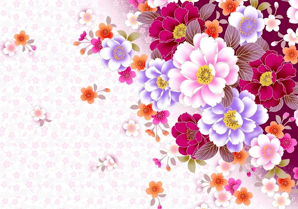 Floral backgrounds for decoupage