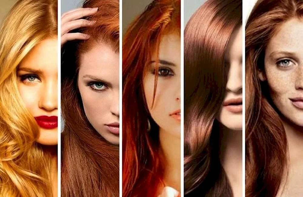 Autumn colour type hair shades