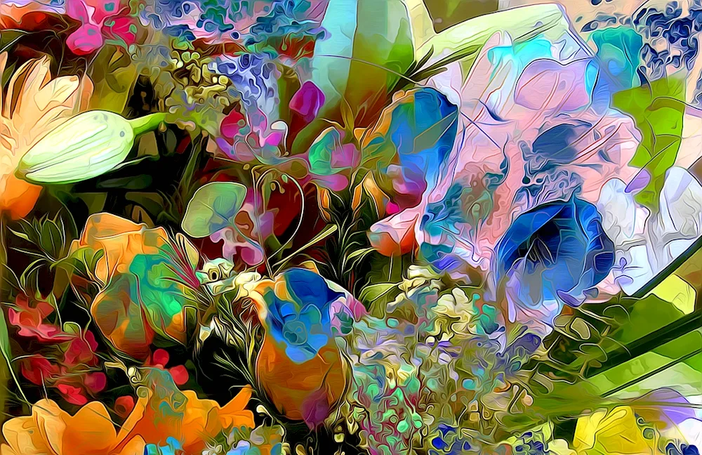 Flowers abstraction