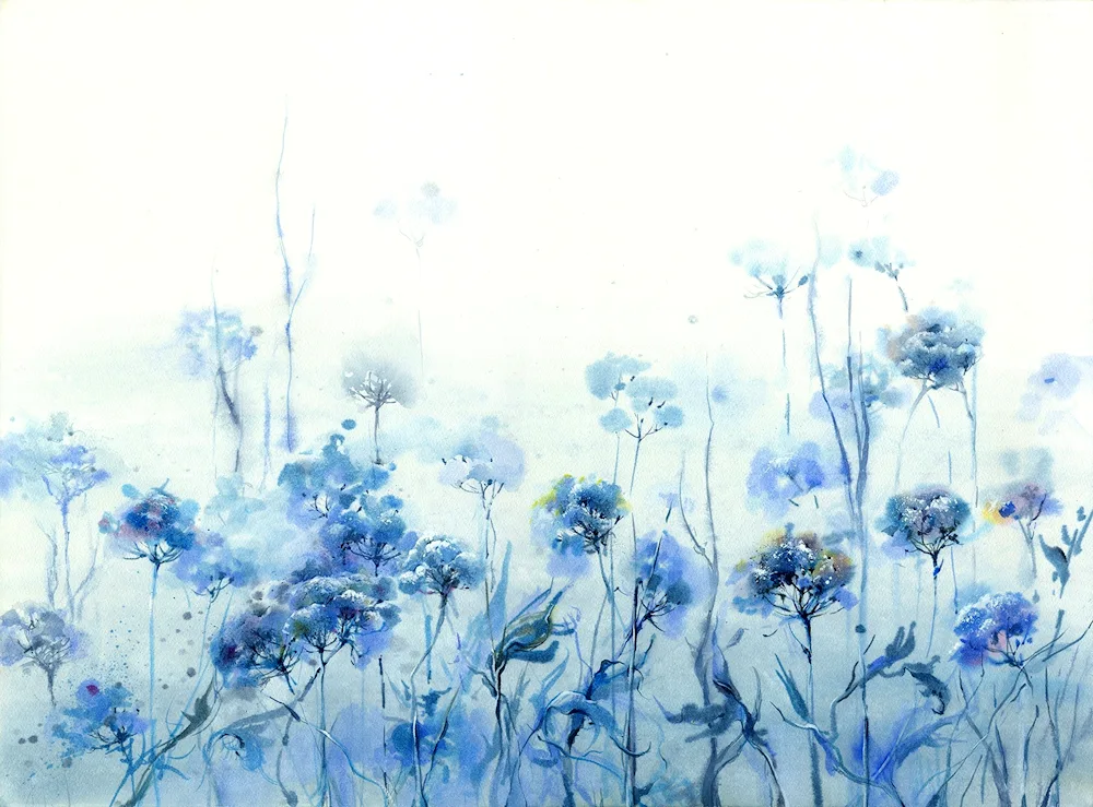 Flowers in watercolour