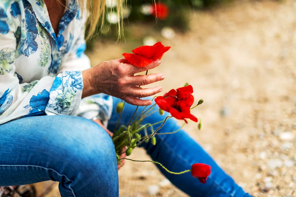 Flowers for a woman