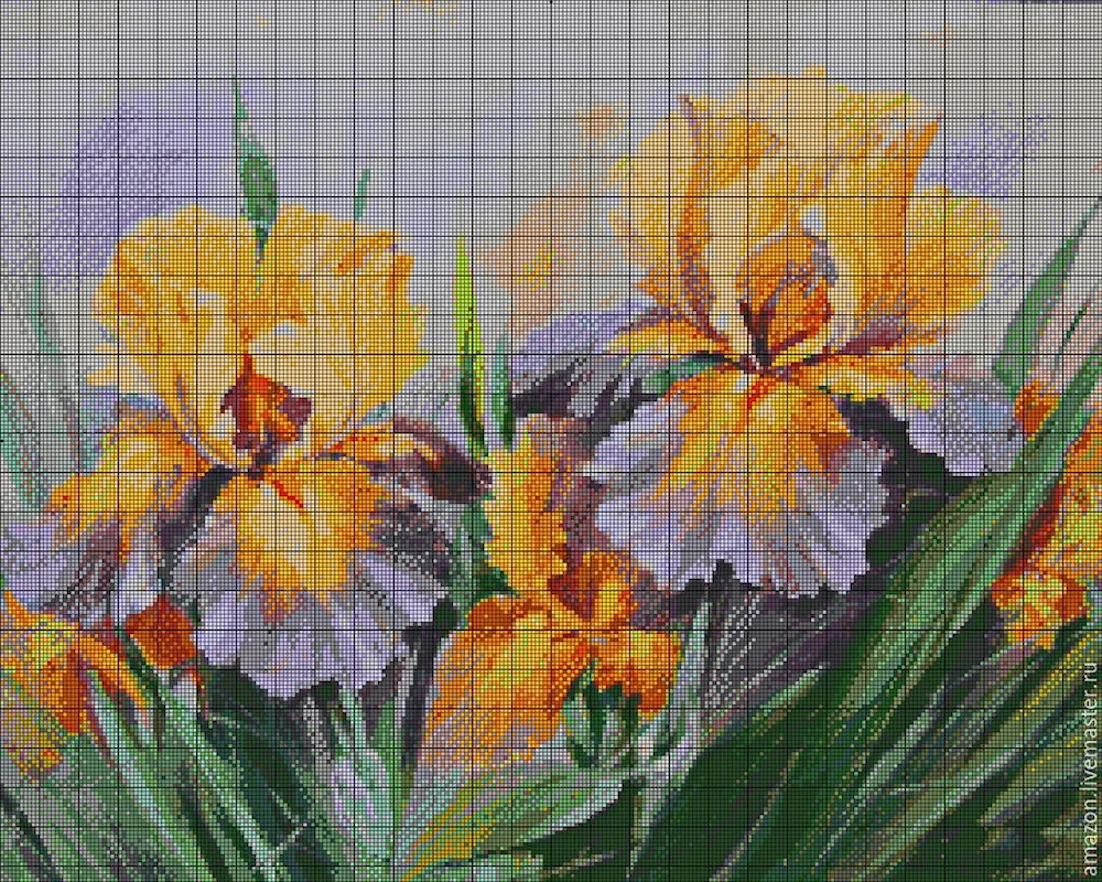 Iris mastichine oil painting