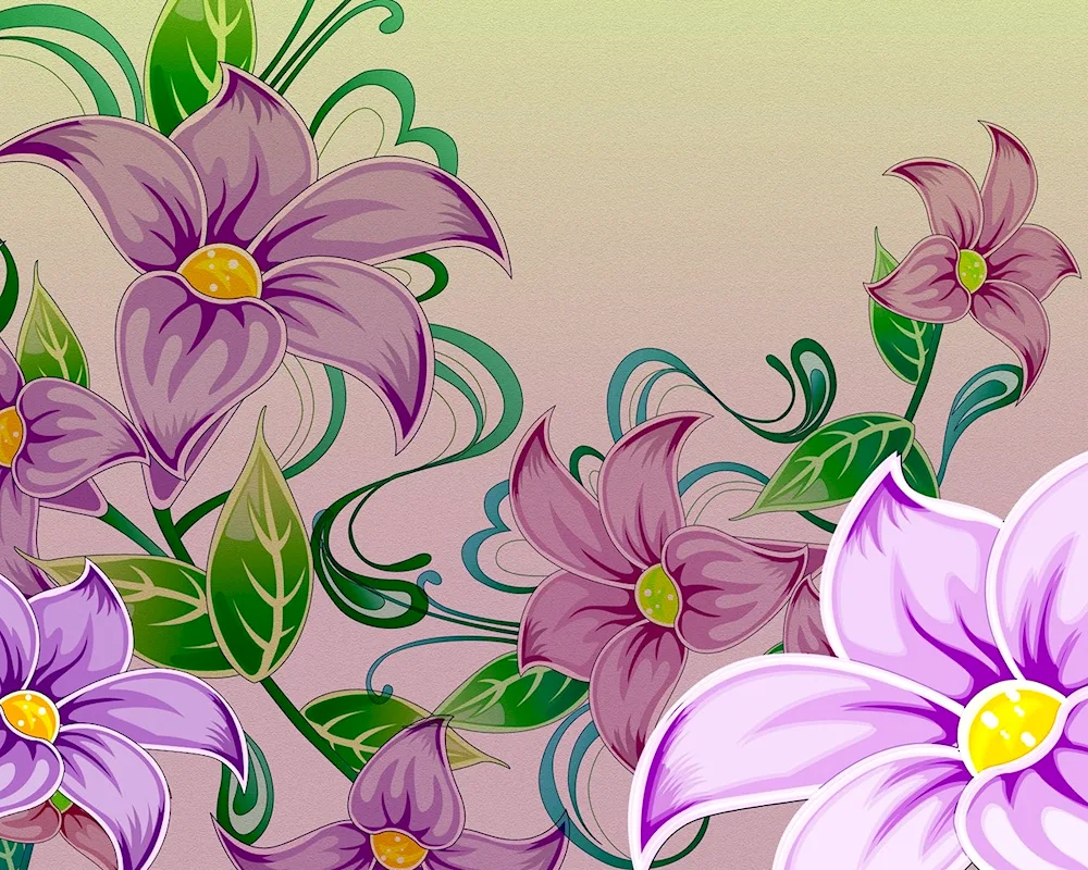 Flowers for drawing