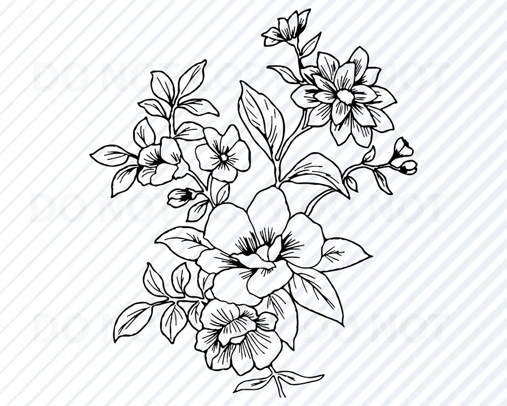 Flowers drawing