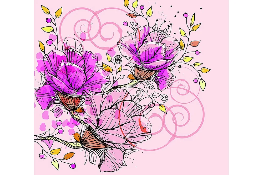 Flowers drawing