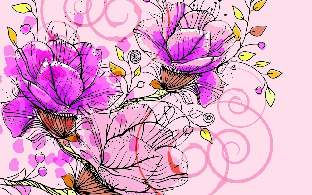 Flowers drawing