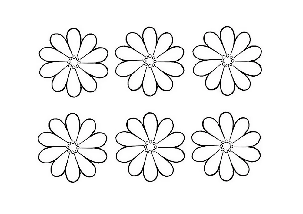 Flower templates for cutting